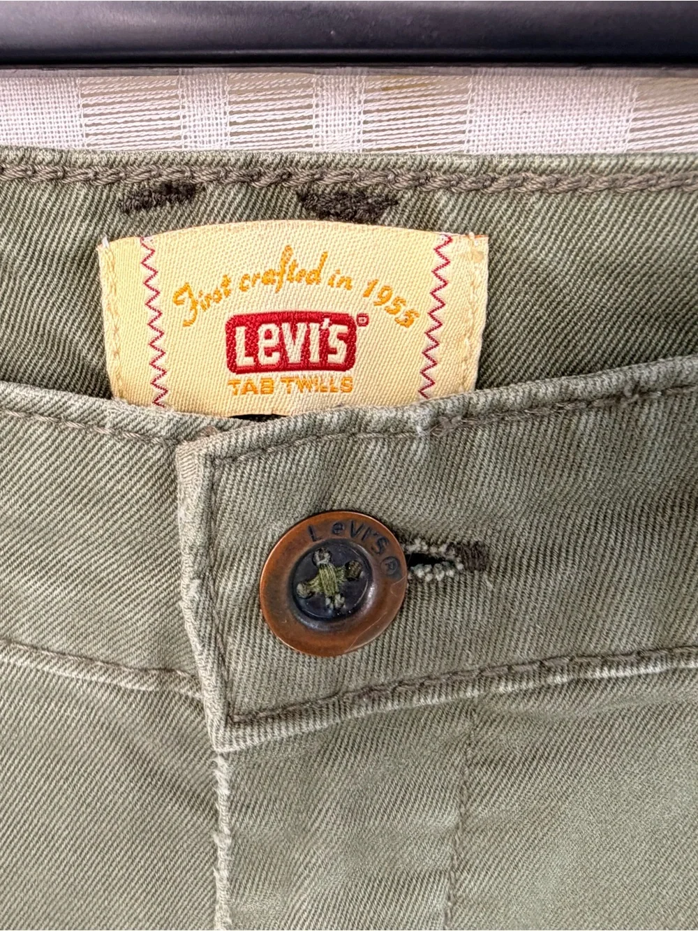 Levi’s Olive Green Tab Twills Wide Leg Pants